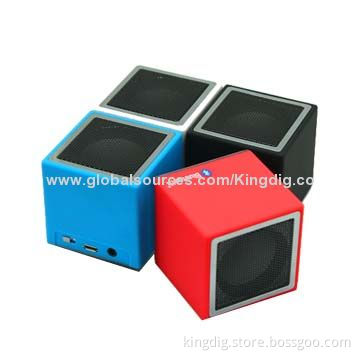 NFC Bluetooth Portable Speakers with Classic Cube Design, 300mV Input Sensitivity